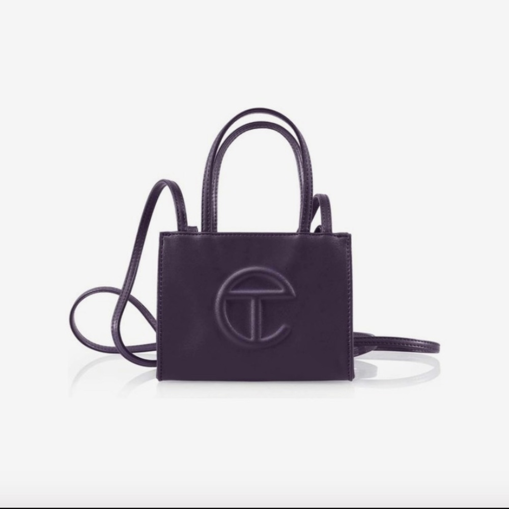 Telfar Small Eggplant Purple Shopping Bag New With Tags